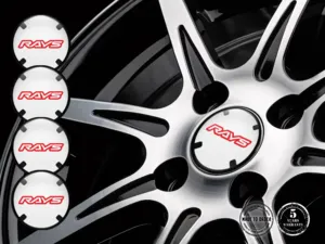 Rays Ruota Emblema Stile Upgrade Cupola Resina